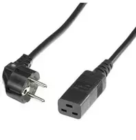 Maitinimo laidas Bachmann Tinklo laido įžeminimo kontaktas - IEC320-C19 16A/250V, juodas, 1,5 m