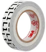 3M™ Temflex™ 1700P L1. Fazės žymėjimo juosta L1 15 mm x 10 m. Juoda juosta su baltu užrašu.