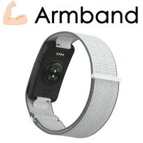 Nailoninis žasto dirželis Garmin CIRQA išmaniajai apyrankei, lengvas, reguliuojamas, pralaidus orui, sportinis pakaitinis apyrankės dirželis Garmin CIRQA Garmin CIRQA Smart gray