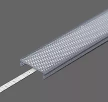 LED juostos profilio dangtelis C7 CLICK, mikroprizmatinis, 3m