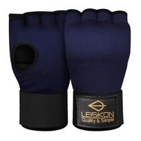 Gel Padding Half-Finger Boxing Hand Wraps Muay Thai Kickboxing Martial Arts Training Unisex Navy Blue High-Elastic Gel blue