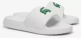 Vyriškos šlepetės Lacoste Serve Slide 1.0, baltos ir žalios