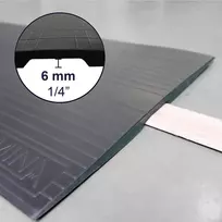 Kmina - vežimėlio rampa durų slenksčiui ≤ 6 mm aukščio, guminė, laiptų rampa, vežimėliui, durų slenksčio rampa