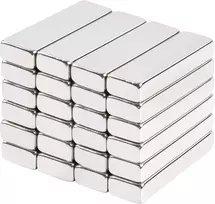 16 magnetų rinkinys, stiprūs dideli 30 x 10 x 5 mm neodimio magnetai, stiprūs magnetai magnetinei lentai, virtuvės spintelei, stačiakampė biuro lenta, magnetinės plokštelės