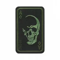 Siuvinėta emblema Face of war Juodas/olive M-tac
