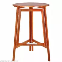 Casaria Medinis stalas sodui apvalus stalviršis 78 x 78 x 110 cm terasai