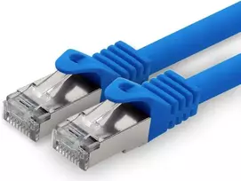 7.5m - mėlyna - Cat.7 - tinklo kabelis patchcable lancable ethernet - 10gbase-t - 10000mbps Cat7 Sftp dvigubai ekranuotas Pimf 600mhz