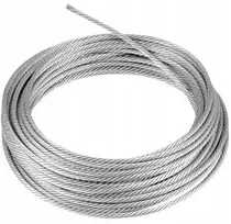 Cinkuota plieninė viela (troso) lynas -- 6x7 -- 3mm -- 1m --