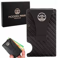 Aliumininė kortelių dėtuvė piniginė carbon rfid maža praktiška dovana