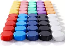 30 spalvotų mini magnetų rinkinys