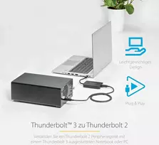 Startech.com Thunderbolt 3 į Thunderbolt adapteris, Thunderbolt 3 Usb-c į Thunderbolt adapteris