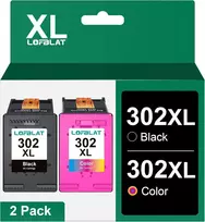 Lofblat 302 302xl multipack spausdintuvo kasetės, skirtos hp 302 xl 302xl kasetėms, 302xl, skirtos hp envy 4525 4520 4522 4527 deskjet 3630 3636 3638 3639 1110 2130 3633 officejet 3830 3831 3833