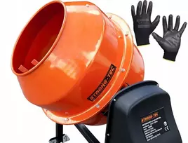 Betono maišyklė 120 l 230v ketus + pirštinės 650 W