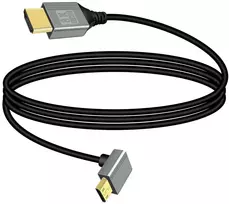 Riieyoca 8k mini hdmi į hdmi adapterio kabelis, 90 laipsnių kampu aukštyn mini hdmi kištukas į hdmi kištuką 8k@60hz 4k@120hz 48gbps didelės spartos hdmi 2.1 jungties kabelis (1m)