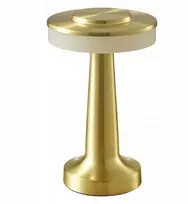 Lova Softline Stalinis glamour auksinė belaidė akumuliatorinė usb lempa staliukui prie lovos