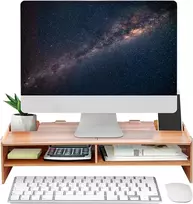 Laikiklis Ejoyous monitoriaus stovas su saugojimo funkcija, ergonomiškas stalas nešiojamam kompiuteriui, spausdintuvui, kompiuteriui, notebook'ui, Imac, Pc, 49 x 20 x 11.5 cm