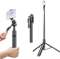 Selfie lazda trikojis, ištraukiama 3-in-1 aliumininė selfie lazda su belaidžiu nuotolinio valdymo pulteliu, 360° rutuline galvute, patobulintas mobiliojo telefono trikojis vaizdo įrašymui, asmenukėms, tiesioginei transliacijai