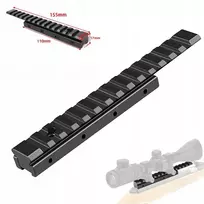 11 mm iki 20 mm taktinė šautuvo optikos montavimo bėgelis