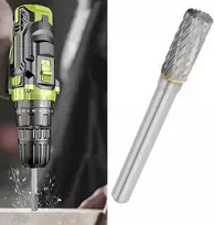 Vgol 8x20mm karbido freza dviguba freza rotacinis dildė lydinio šlifavimo galvutė drožyba medžio drožybai ir metalo apdirbimui 1 vnt.