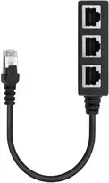 Cenpek rj45 ethernet kabelio skirstytuvas tinklo adapteris 1 vyriškas į 3 moteriškus lan ethernet tinklo skirstytuvus, skirtus cat5, cat5e, cat6