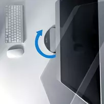 Laikiklis Logilink Bp0155d - 360° besisukantis aliuminio monitoriaus stovas su neslystančiomis pagalvėlėmis