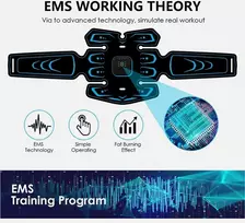 Youkk ems treniruoklis, ems pilvo raumenų treniruoklis, elektriniai raumenų stimuliatoriai, 8 režimai ir 19 intensyvumų, usb įkraunamas ems pilvo treniruoklis, viso kūno abs/pilvo/rankų/kojų/sėdmenų