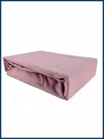 Paklodė su guma Kam-pol pudros rožės spalvos 180x210 Jersey Premium Grube 100% medvilnė