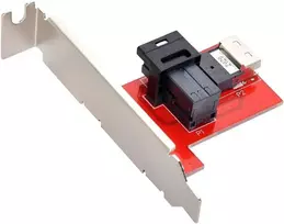Xiwai Pci-express 4.0 Slimline Sas Sff-8654 į Hd Sff-8643 Pcba moterišką adapterį su laikikliu