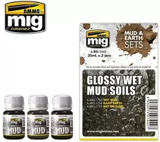 AMMO by MIG Jimenez AMMO sendinimo rinkinys Glossy Wet Mud Soils – šlapias purvas, 7442