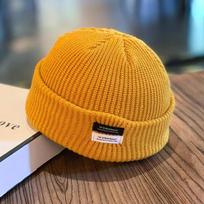 Men's Skull Cap Urban Street Fashion Knit Beanie Winter Warm Yuppie Style M 56-58cm orange