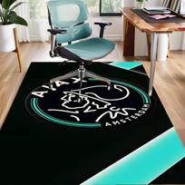 Ajax FC Design Area Rug - Non-Slip, Soft & Cozy Floor Mat for Living Room, Bedroom, Office - Indoor/Outdoor Decorative Carpet 80cmx120cm