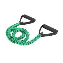 TPE Fitness Resistance Bands With Handle Exercise Cord Stretch Bands  Muscle Training/Shape Body žalia