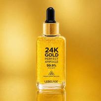 LEBELAGE 24K Gold Perfect Ampoule 50ml - Anti-Wrinkle & Brightening Facial Serum 50ml (1pc)