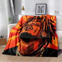 3D Spausdintas Juice WRLD 999 Legendinis Raperis Albumo Antklodė, Minkštas Mesti Antklodė Namams Miegamajam Lovai Sofai Kelionei Iškylai Dangalas Vaikui Dovana 75cmx90cm