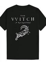 Men's  The Witch  Graphic T-Shirt - Vintage Y2K Inspired, Black Short Sleeve wit XXXXL black
