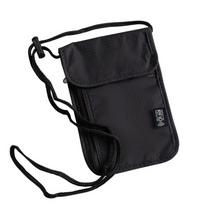 Anti-Theft RFID Passport Bag Neck Hanging Document Credit Case Safety Neck Wallet  Travel