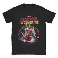 Summer Deadpool & Wolverine Men Women T Shirts Outfits Vintage Tees T-Shirt Pure Cotton New Arrival Clothes 4XL brown