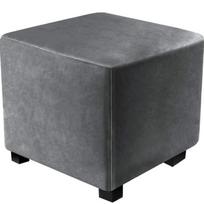 Ottomanų uždangalas Elastingas aksominis pufų uždangalas 360 laipsnių apsauga Sofa kojų atrama Užvalkalas svetainei Visapusiškas kvadratinis Large