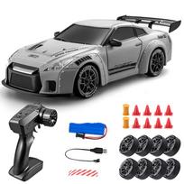1: 1:24 Mastelio Greitis 4WD RC Drift Valdomas Nuotoliniu Valdymu Automobilis 2.4G RC Lenktyninis Automobilis Vaikams Elektrinis Žaislas Berniukams Vaikams Kalėdų Dovana gray