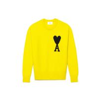 AMIPARIS SS22 Sweater Unisex Yellow UKS002018-707 M black