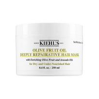 Kiehl's Olive Fruit Oil Deeply Repairative Hair Mask 250ml FREE white