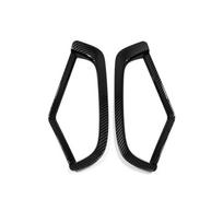For Toyota RAV4 RAV 4 XA50  2024 ABS black Front Bumper Front Fog Lights frame fog Lamp Decoration Cover sticker accessories ABS carbonfiber gray