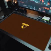 Hawthorn Football Club Mouse Pad Large Gaming Table Cushion Nonslip Laptop Tablet Big Mousepad Xxl Mat Mini Pc Playmat With Lock Edge 30cmx80cm(11.8x31.5inch)