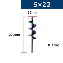 Hexagonal Shank Soil Loosening Drill Bit Steel Planting Hole Digger Tool Garden Auger Spiral Drill Bit High Hardness