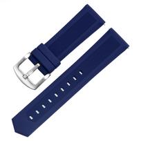 Guminė laikrodžio apyrankė tag heuer Seiko laikrodžio dirželiai 18mm 20mm 22mm 24mm juoda mėlyna oranžinė bet kokiam prekės ženklui Laikrodžio dirželių priedai 24mm blue