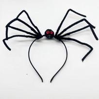 Plush Spider Halloween Headband Long Leg Halloween Party Decorations  Dressing Up Props C black