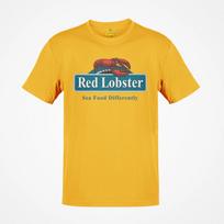 Red Lobster Restaurant Nostalgic T-shirt 110 blue