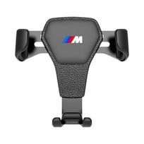 Gravitacinis automobilio ženkliukas telefono laikiklis laikiklis oro spaustuko tvirtinimo stovas priedai BMW M Power F10 F31 E36 E39 E87 E90 X3 X5 X1 E46 E90 F20 Z4 gray