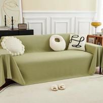 Teddy Velvet Sofa Towel Blanket Non-slip Waterproof Couch Cover for Living Room Furniture Decor 90x90cm 1pcs beige