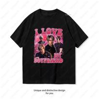Aš Myliu Savo Vaikiną Leon Kennedy Marškinėliai Moterims Unisex Laisvalaikio Medvilniniai Grafiniai Marškinėliai Streetwear Camisetas Viršūnės Marškinėliai Merginos Dovana 4XL pink